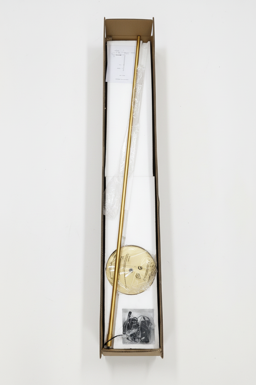 Gold Lamp Unboxing Wide Angle