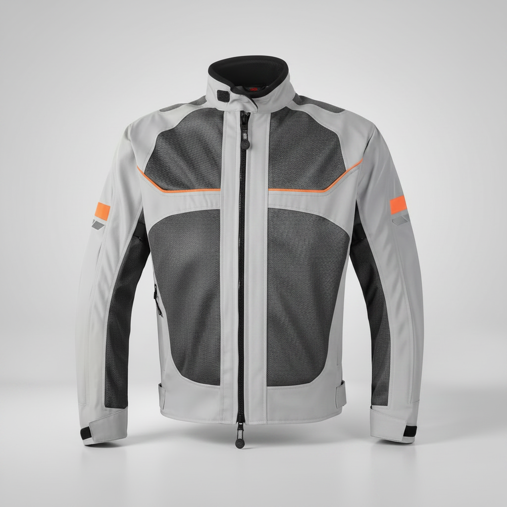 Gray Motorcycle Jacket