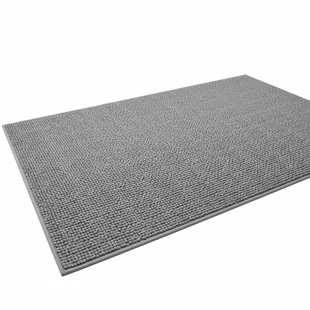 Grey Doormat White Background