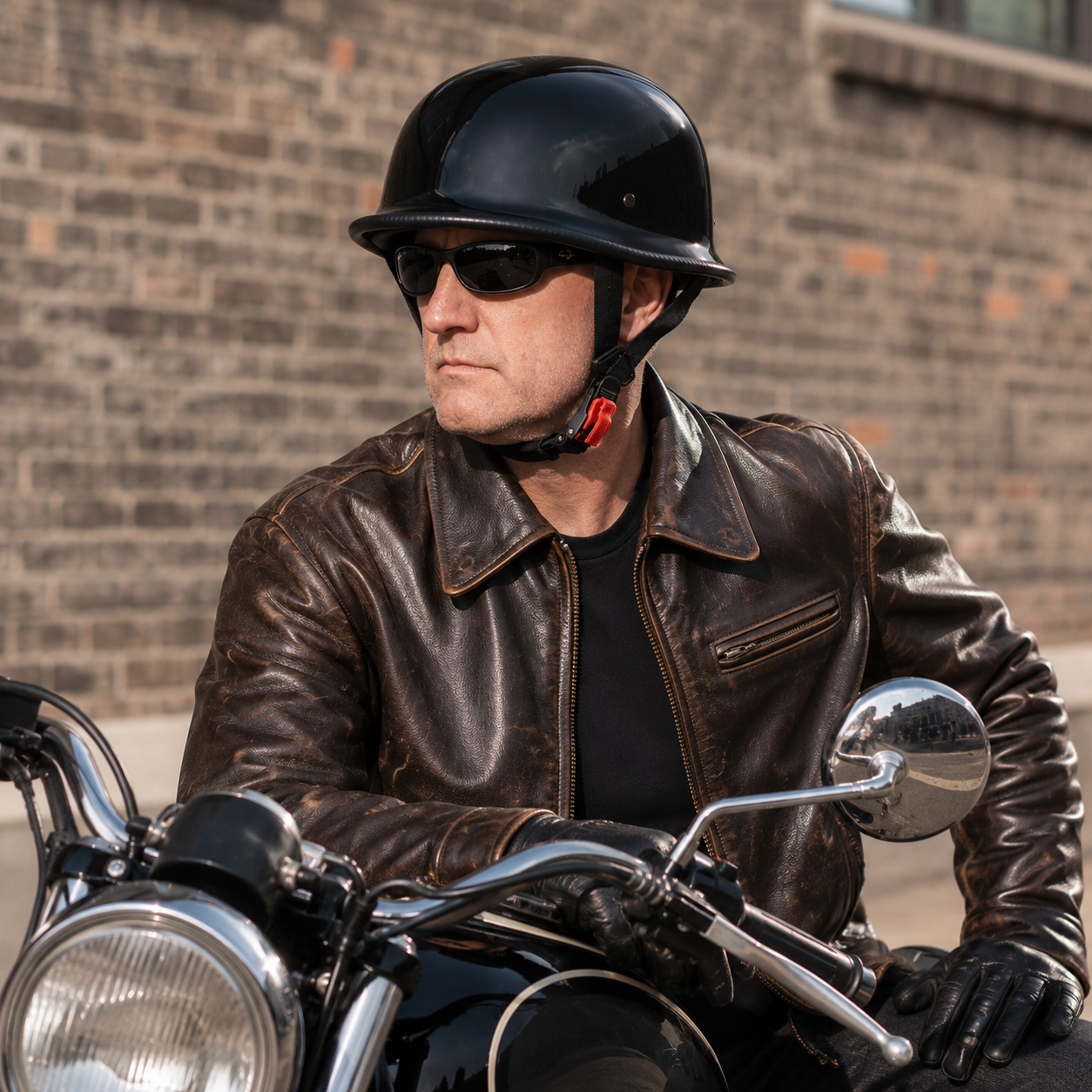 Motorcycle Half Face Helmet – Vintage Style
