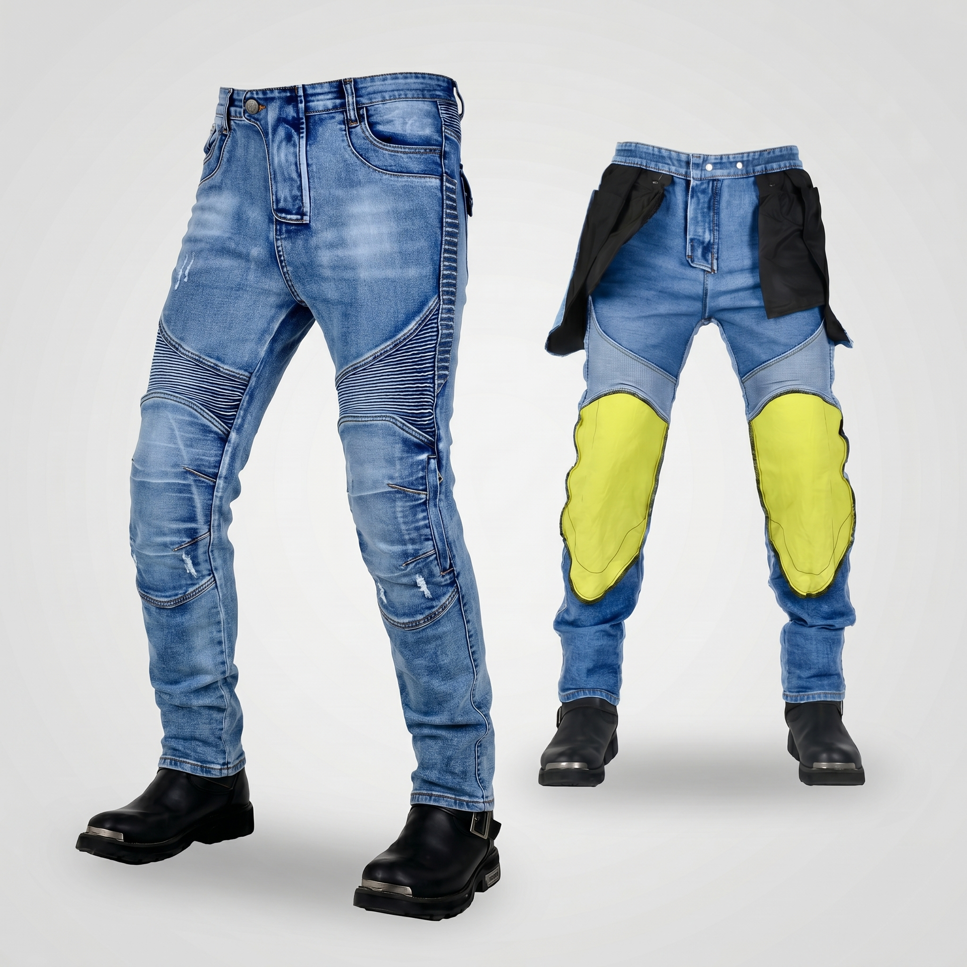 Motorcycle Jeans – Kevlar Reinforced Riding Jeans with CE Protectors