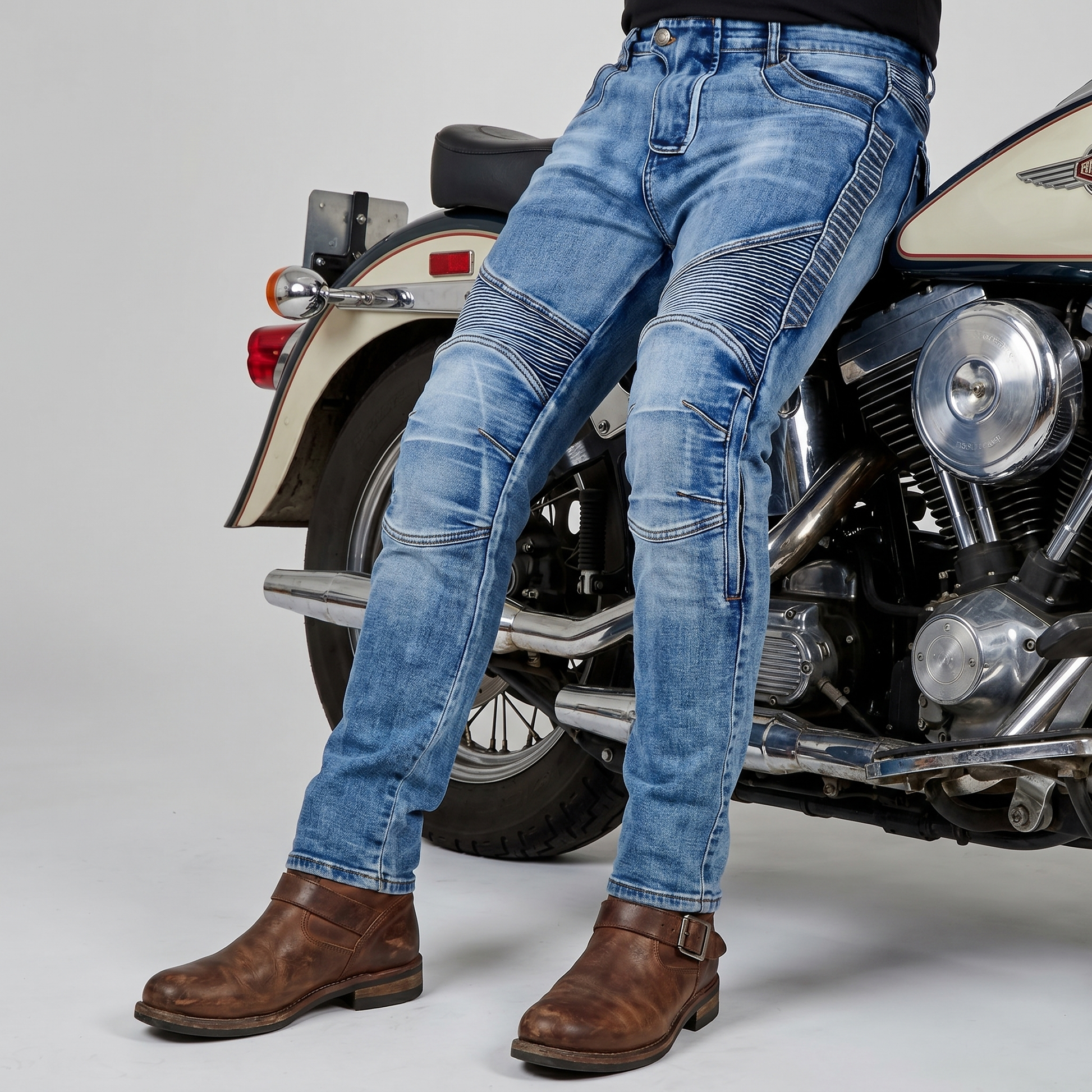 Motorcycle Jeans – Kevlar Reinforced Riding Jeans with CE Protectors