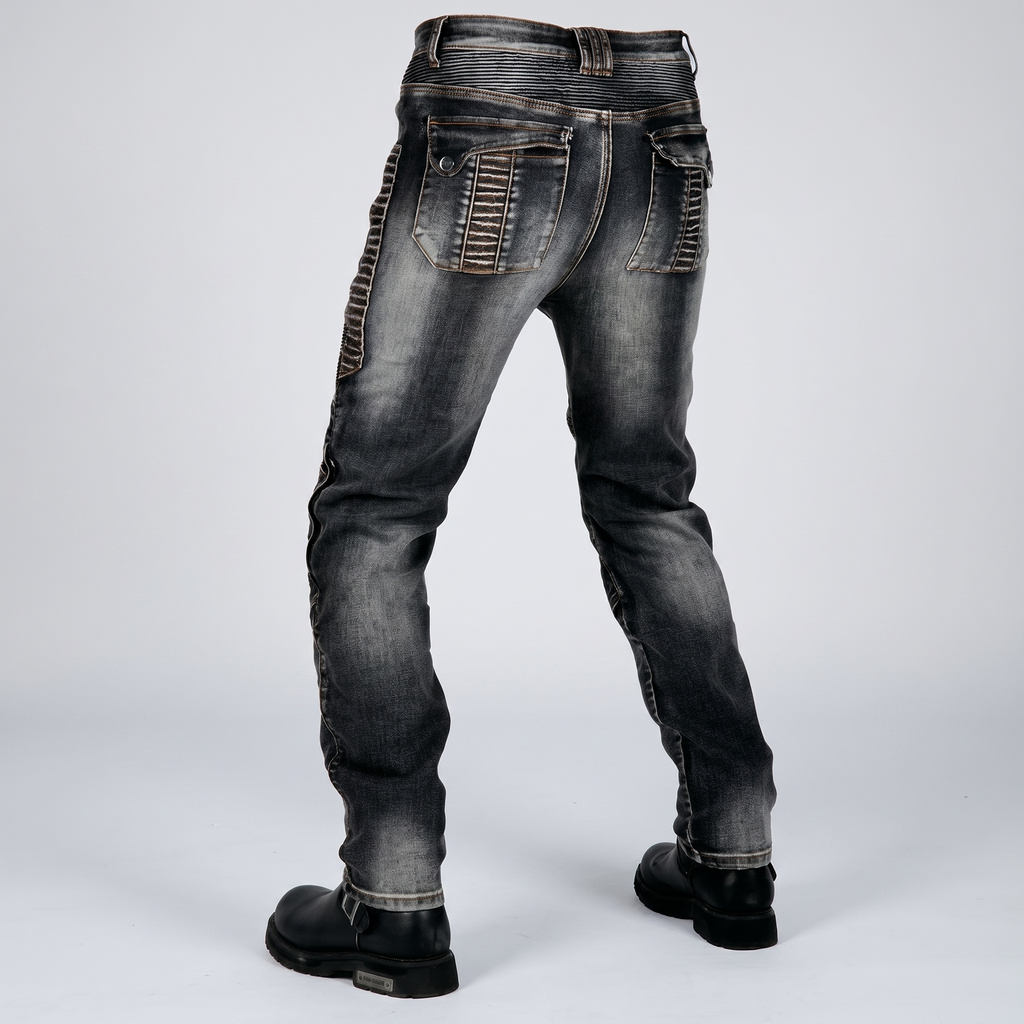 Motorcycle Jeans – Kevlar Reinforced Riding Jeans with CE Protectors