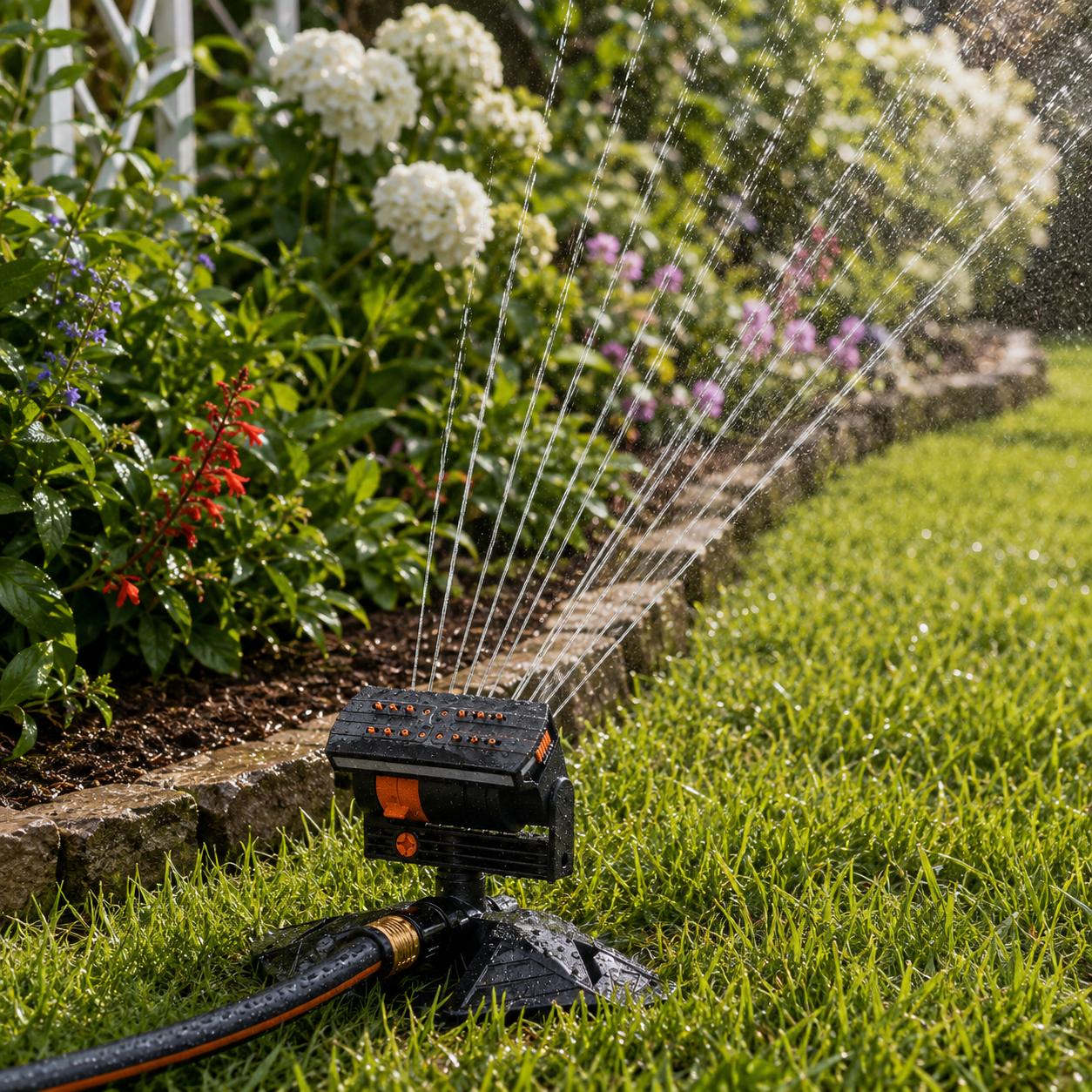 Lawn Sprinkler – Adjustable Garden Water Sprinkler