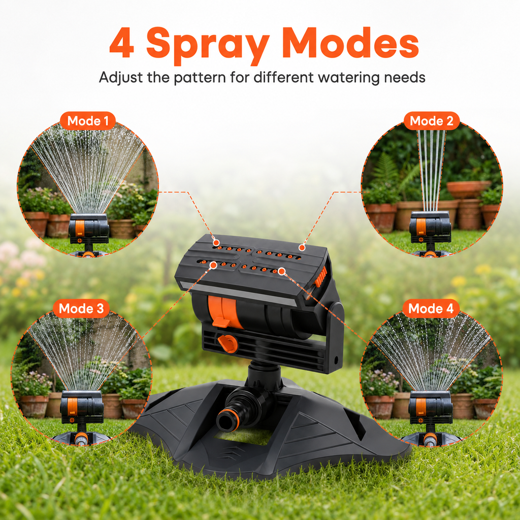 Lawn Sprinkler – Adjustable Garden Water Sprinkler