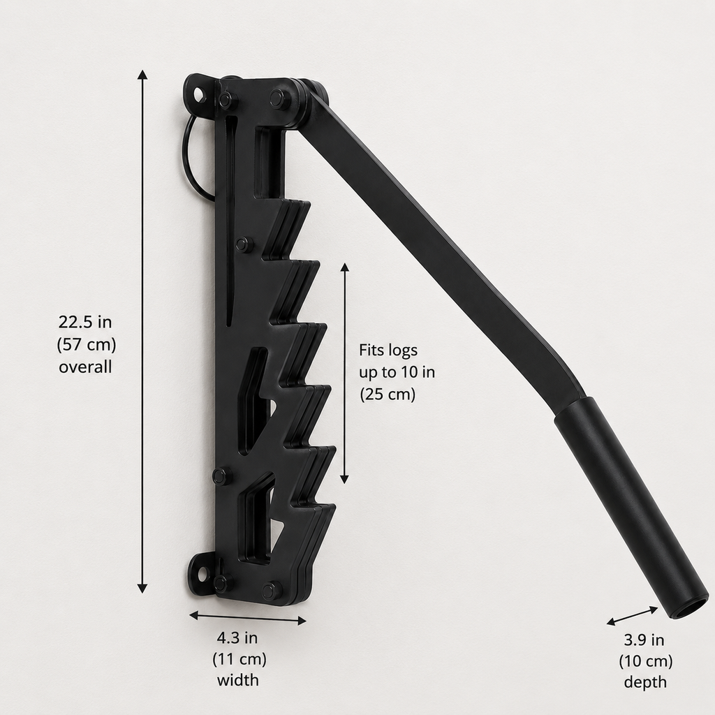 Wall-Mounted Firewood Splitter for Easy Wood Splitting and Kindling