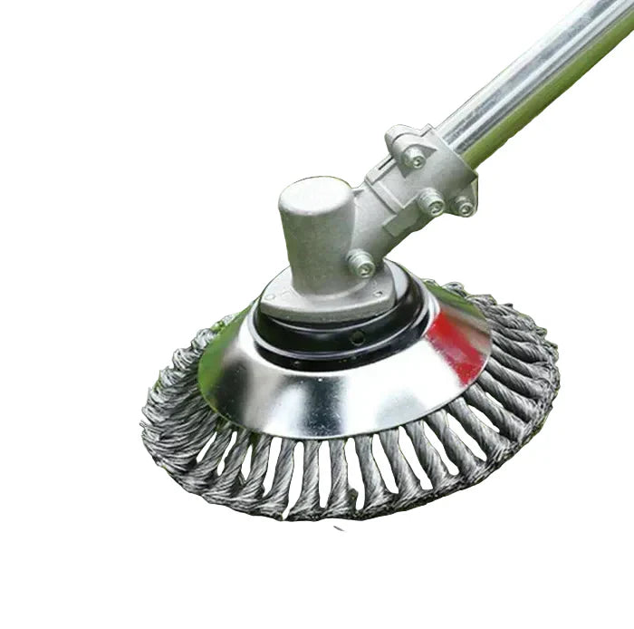 Steel Wire Weed Brush Trimmer Head – Carbon Steel Brush Cutter for Hard Surfaces