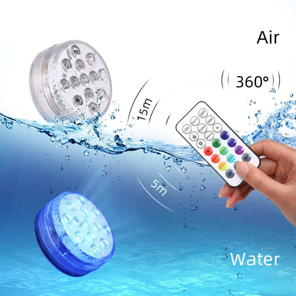Pool Lights – Submersible LED Light with Remote | Underwater Pool Light