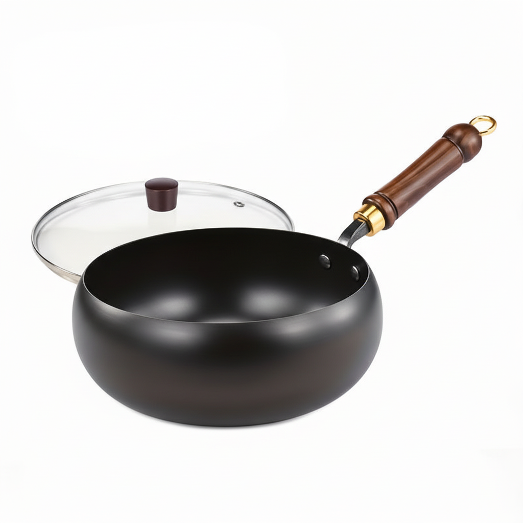 Iron Pan Glass Lid