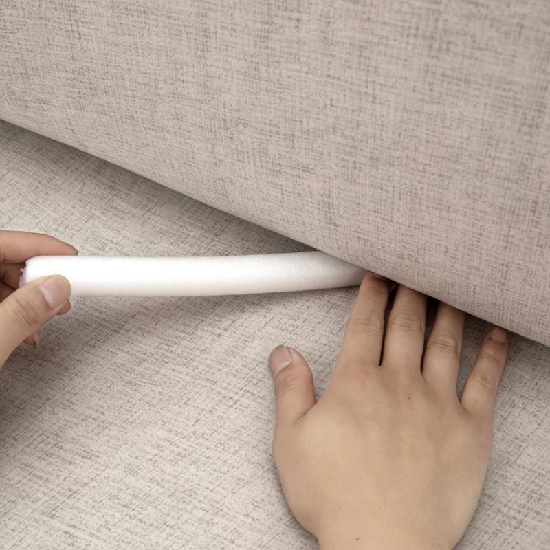 Stretch Sofa Slipcover, Textured Jacquard — Anti-Slip Foam Tucks, Washable, Pet-Friendly