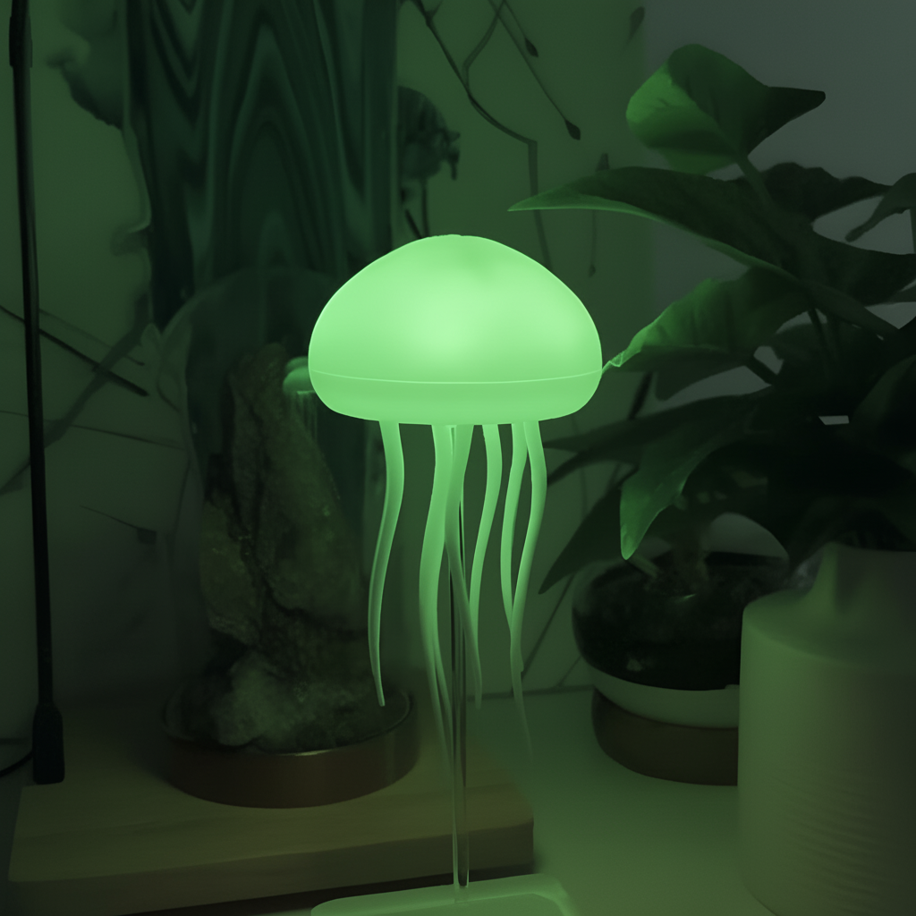 Jellyfish Lamp Green Bedroom