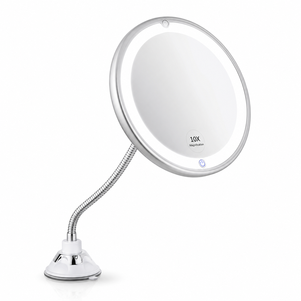 Magnifying Mirror with Light – LED Makeup Mirror with Suction Cup