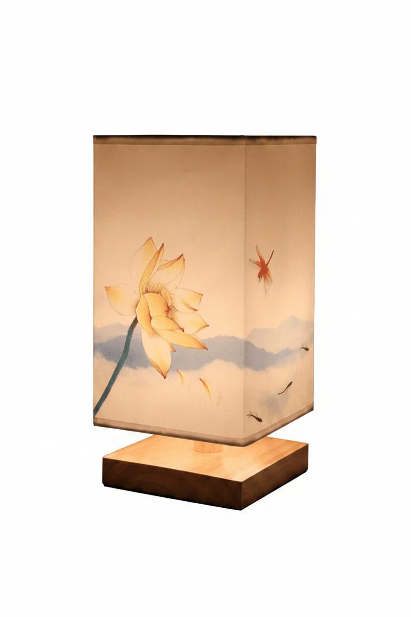Lotus Dragonfly - Portrait White BG