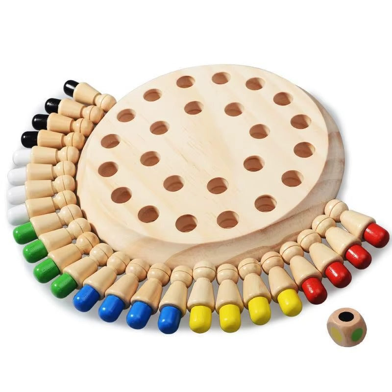 Wooden Memory Game for Toddlers – Montessori Educational Toy & Preschool Game