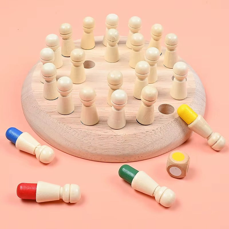 Wooden Memory Game for Toddlers – Montessori Educational Toy & Preschool Game