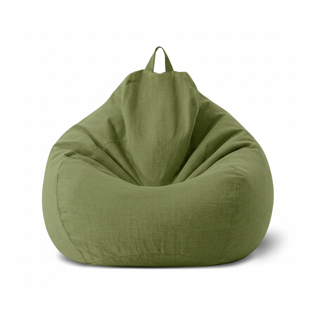 Matcha Green Bean Bag - White Background