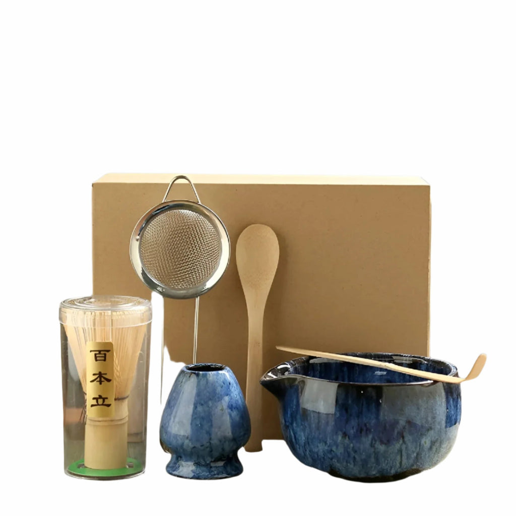 Matcha Set – 6-Piece Kit with Bamboo Matcha Whisk