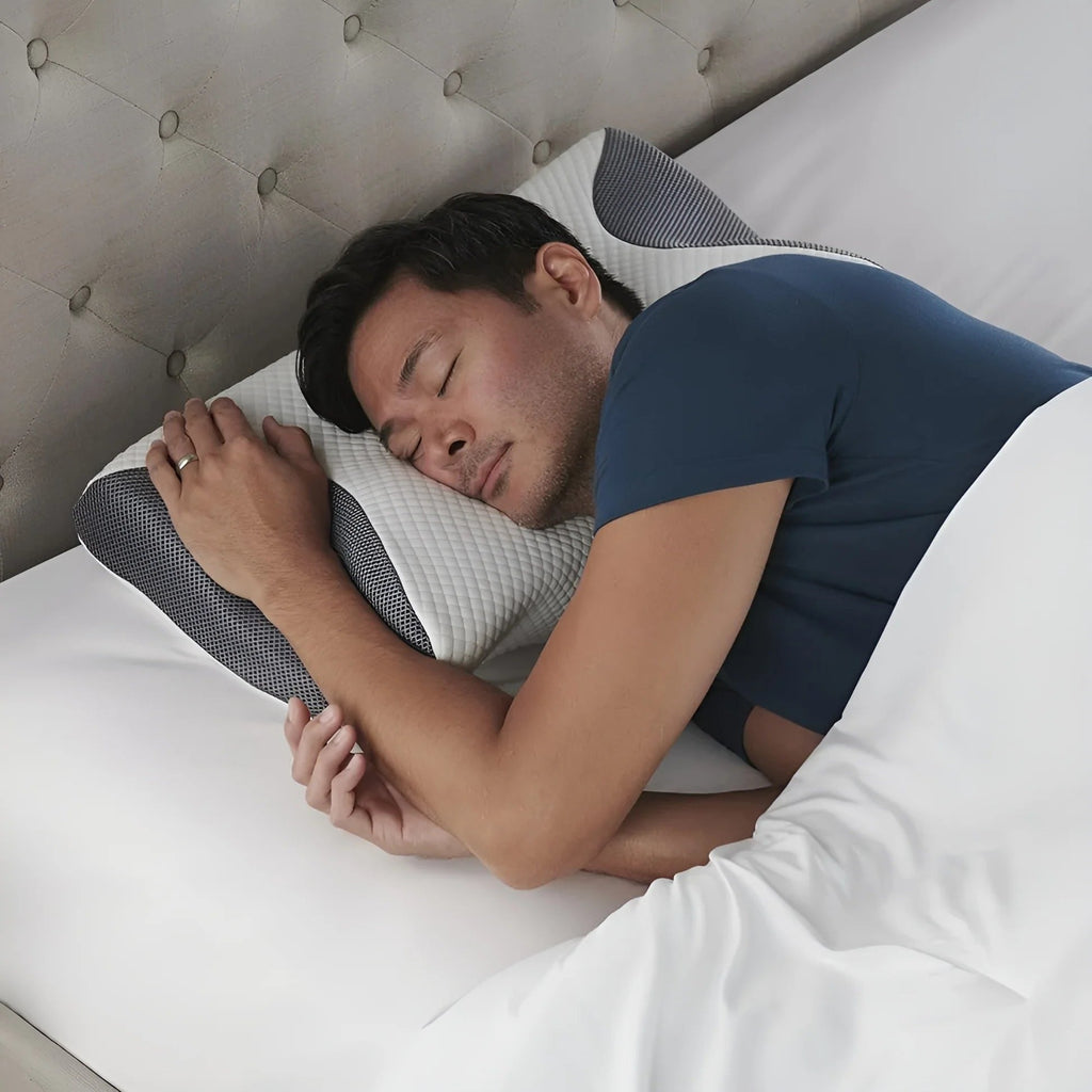 Memory Foam Pillow — Neck Comfort & Ergonomic Cervical Support (Contour for Side/Back Sleepers)
