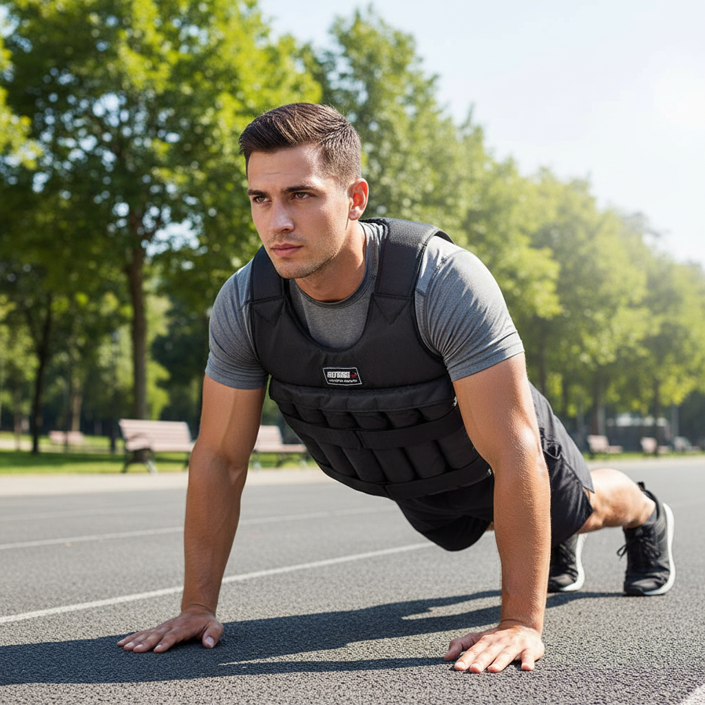 Adjustable 20KG Exercise Weighted Vest for Running & Strength Training