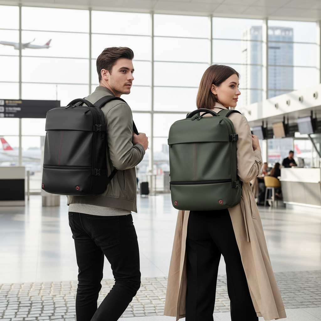 Expandable Vacuum Compression Travel Backpack – Carry-On & Laptop Ready