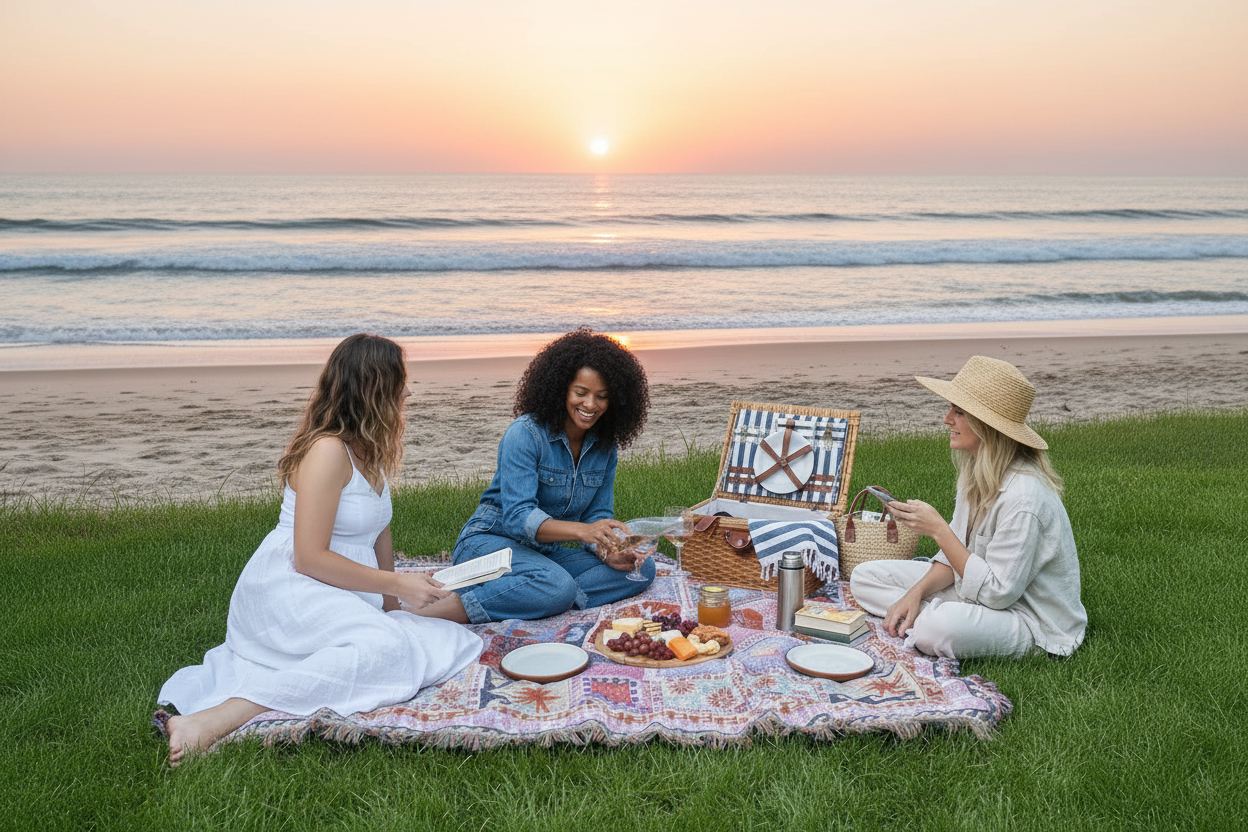 Outdoor Rug - Beach Setting