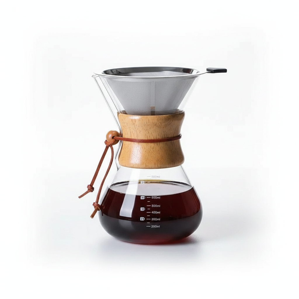 Pour Over Coffee Maker - Round