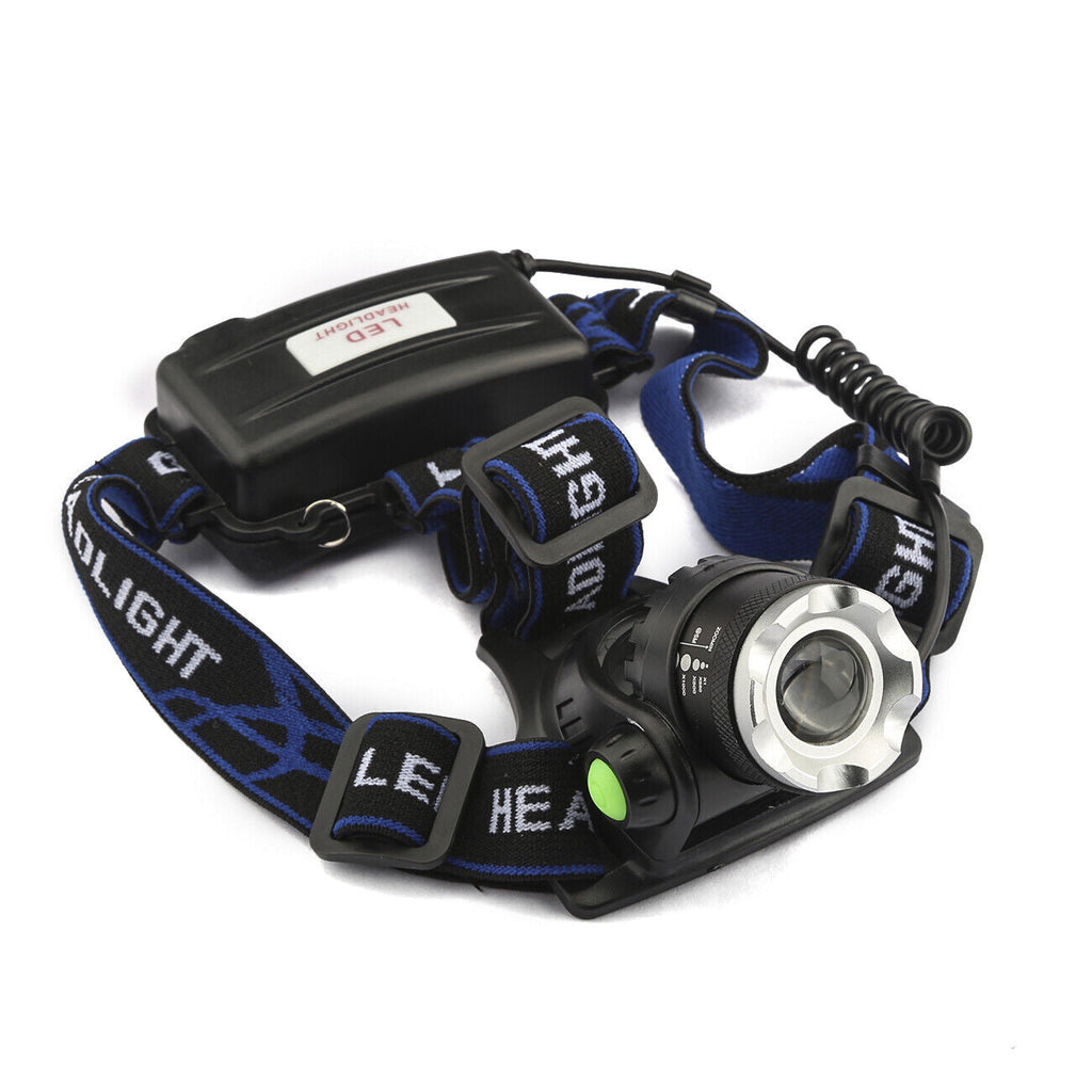 Zoomable LED Headlamp – Rechargeable, Waterproof Outdoor Light
