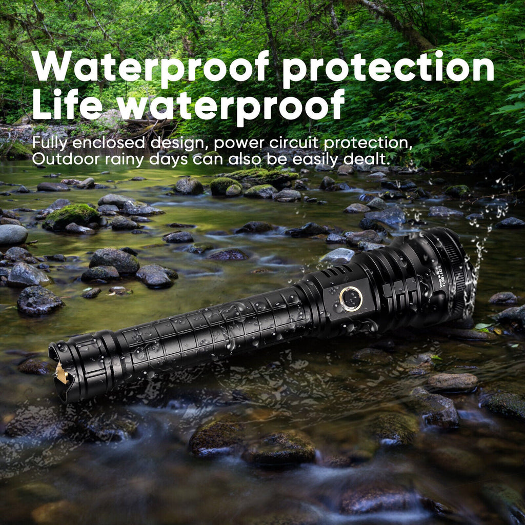 Rechargeable Flashlight – XHP70.2 Tactical Zoom LED Torch