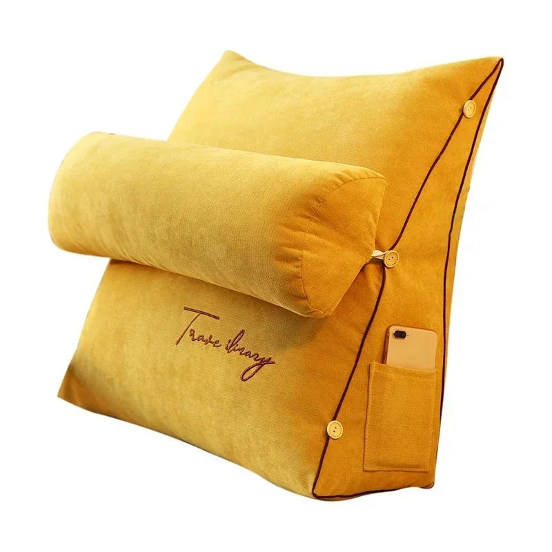 Reading Pillow – Wedge Backrest with Side Pocket