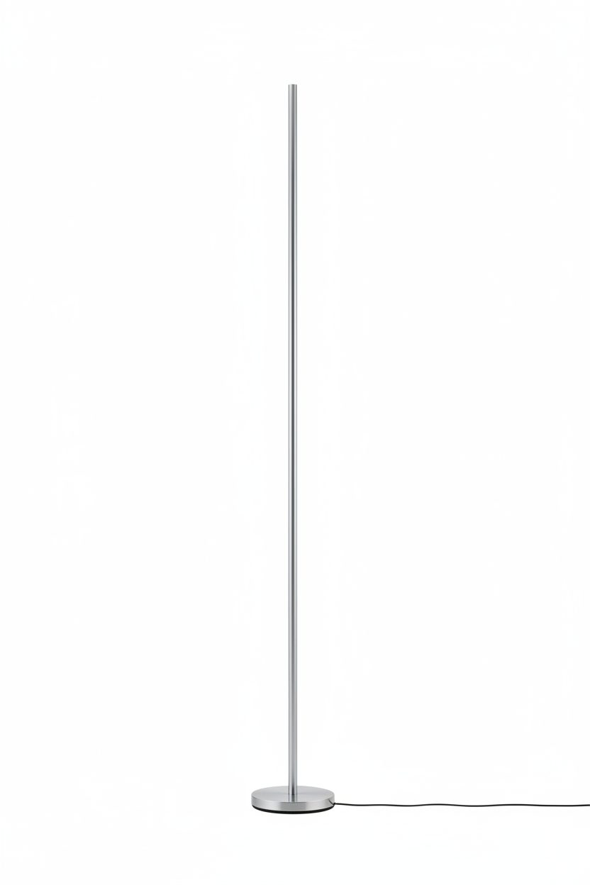 Silver LED Floor Lamp