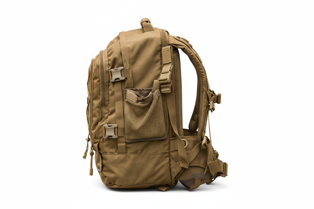 Tactical backpack - alternate angle view