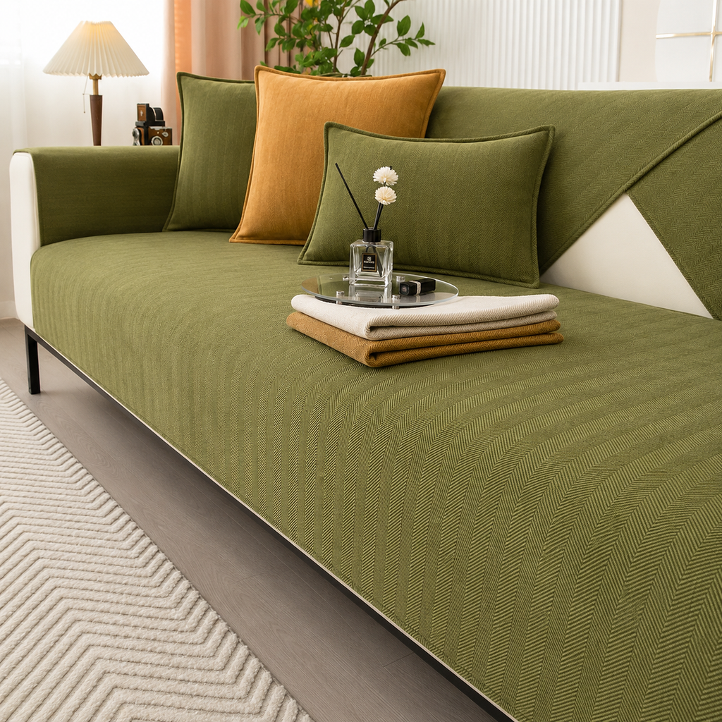 Sofa Cover – Non-Slip Washable Chenille Couch Protector
