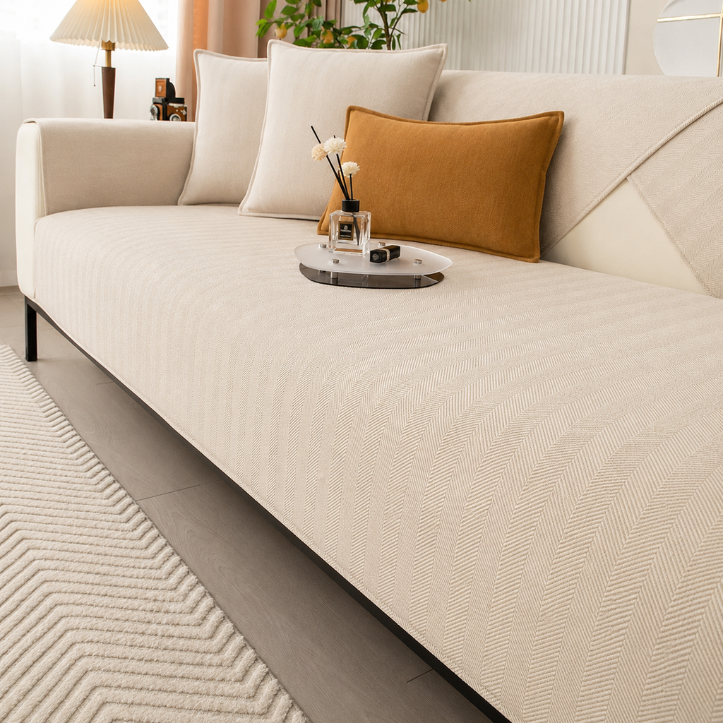 Sofa Cover – Non-Slip Washable Chenille Couch Protector