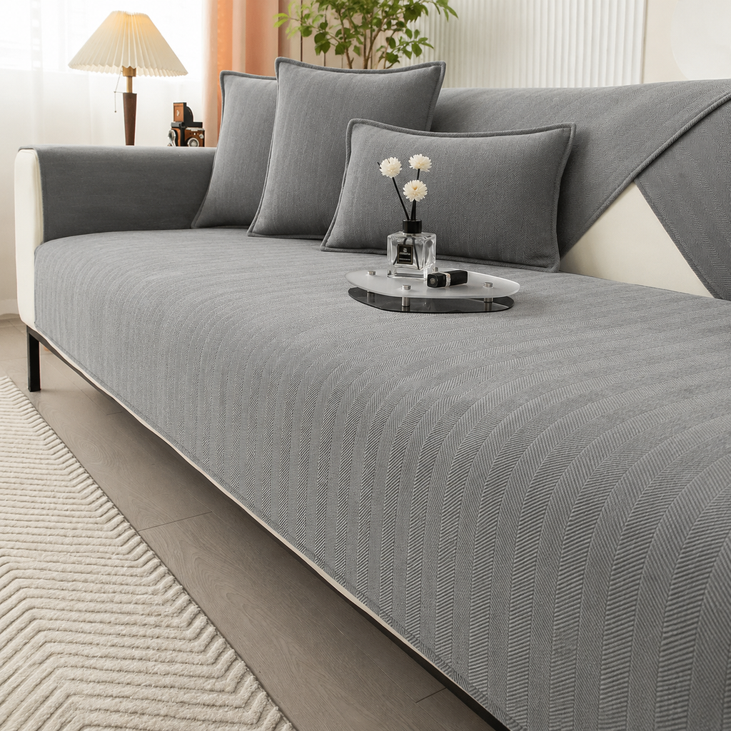 Sofa Cover – Non-Slip Washable Chenille Couch Protector