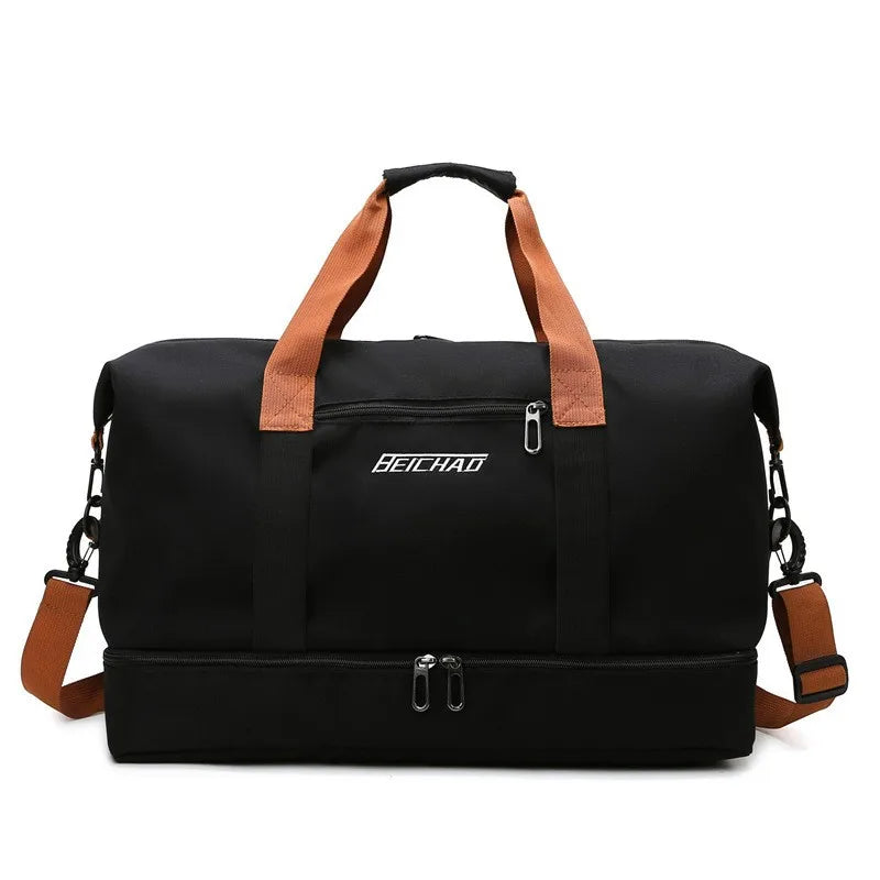 Gym Bag with Shoe Compartment – Sports Travel Bag | Waterproof Wet Dry Separation