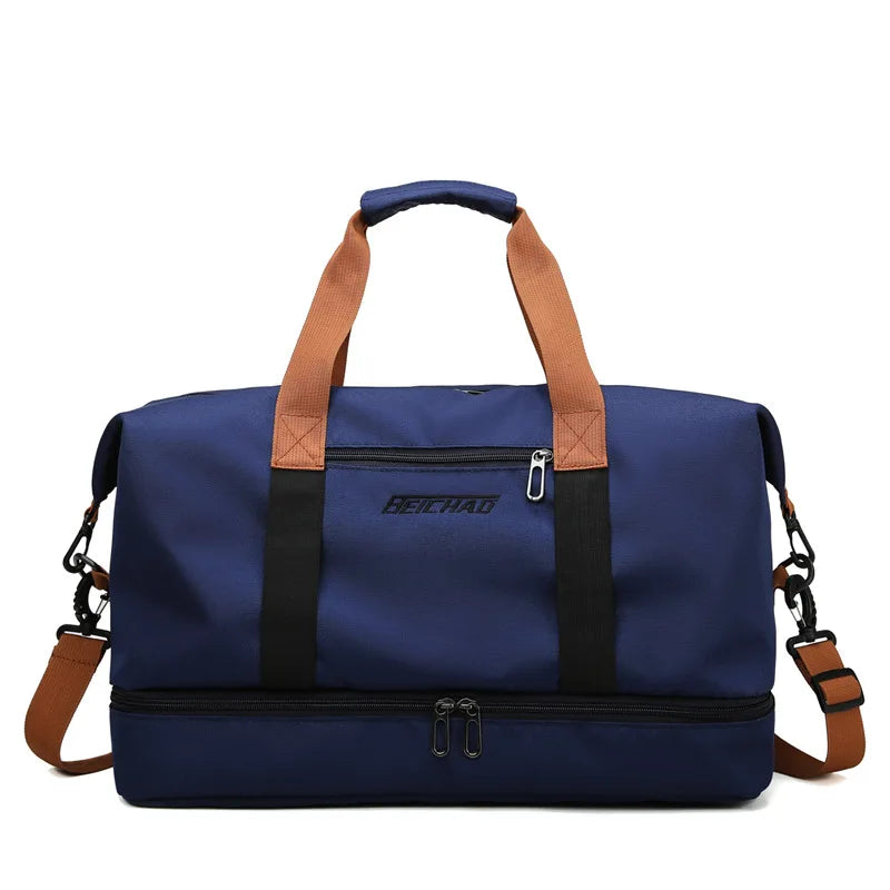 Gym Bag with Shoe Compartment – Sports Travel Bag | Waterproof Wet Dry Separation