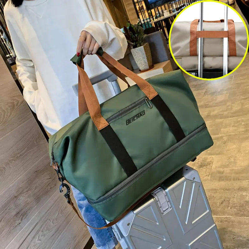 Gym Bag with Shoe Compartment – Sports Travel Bag | Waterproof Wet Dry Separation