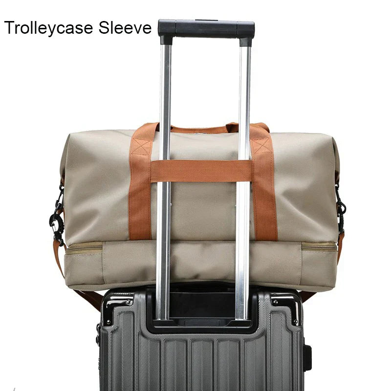 Gym Bag with Shoe Compartment – Sports Travel Bag | Waterproof Wet Dry Separation