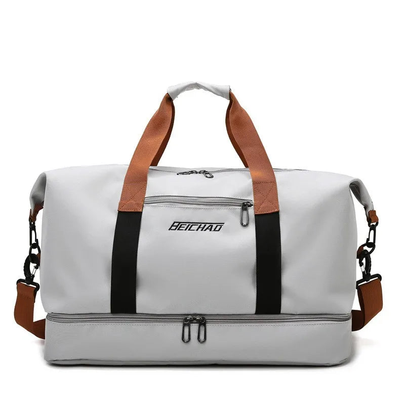 Gym Bag with Shoe Compartment – Sports Travel Bag | Waterproof Wet Dry Separation