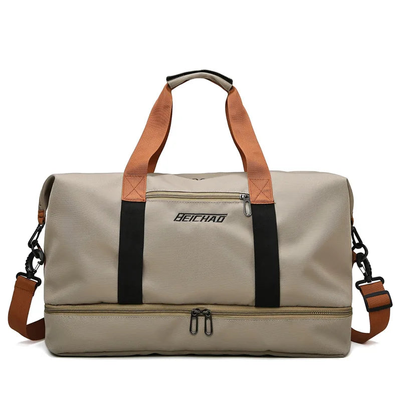 Gym Bag with Shoe Compartment – Sports Travel Bag | Waterproof Wet Dry Separation