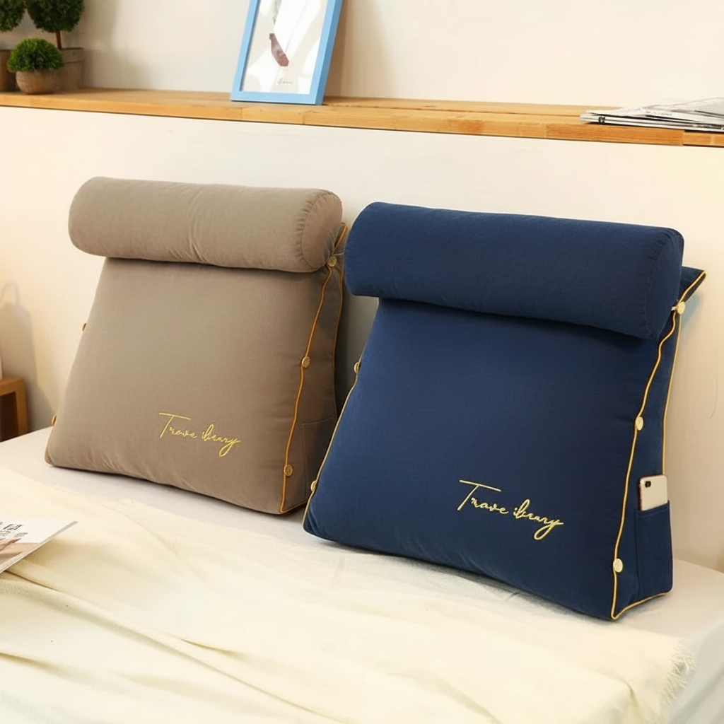 Wedge Pillow Navy Blue
