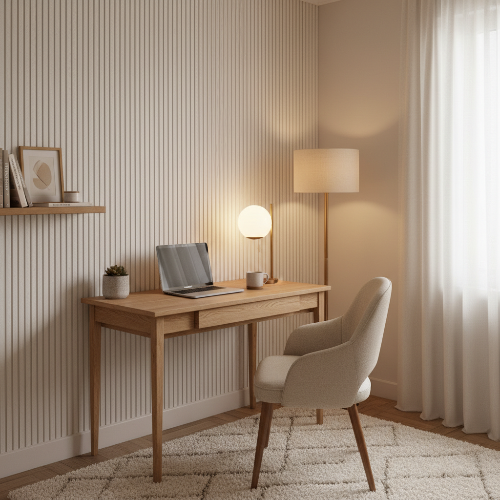 White Stripe Small Office