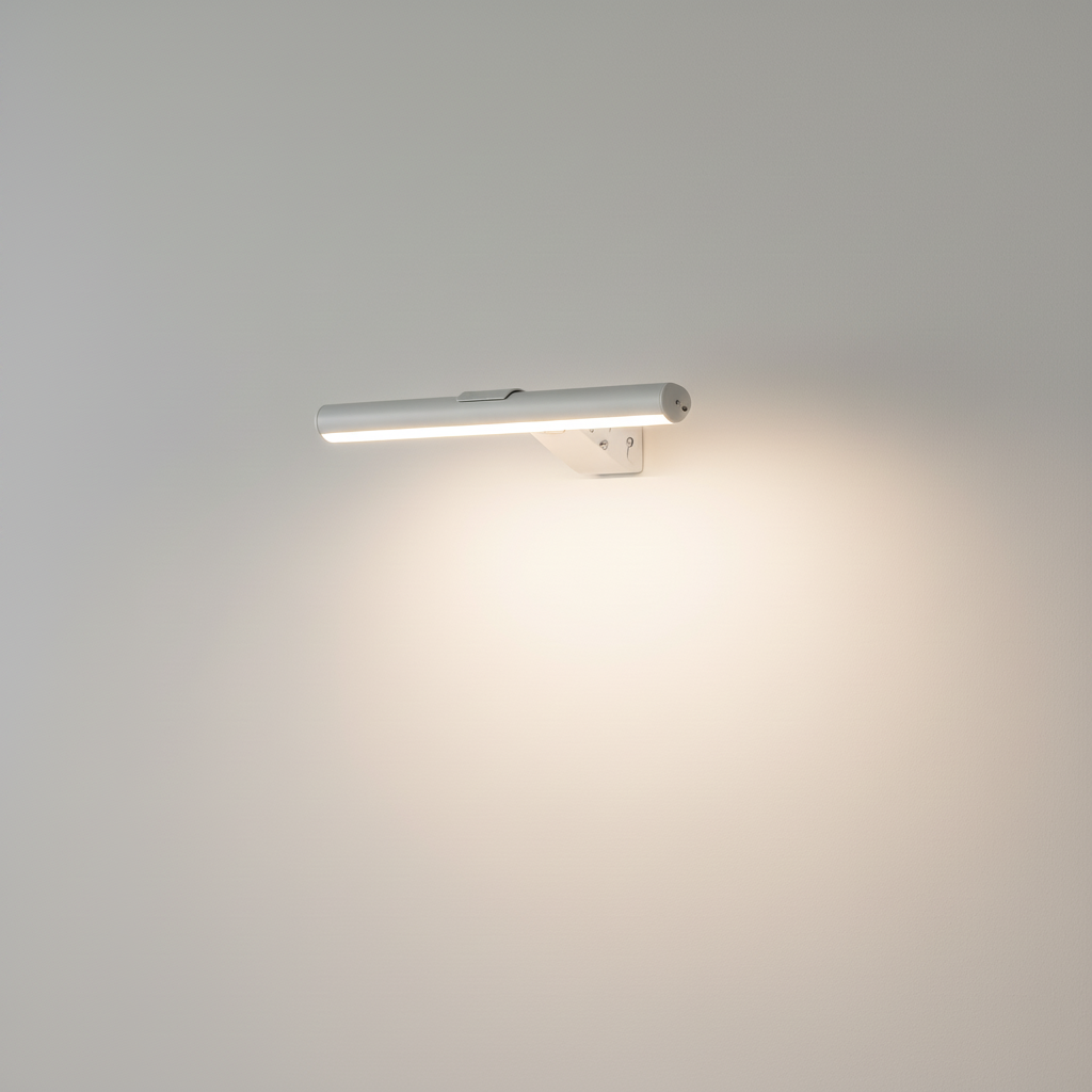 White Wall Lamp - White Background