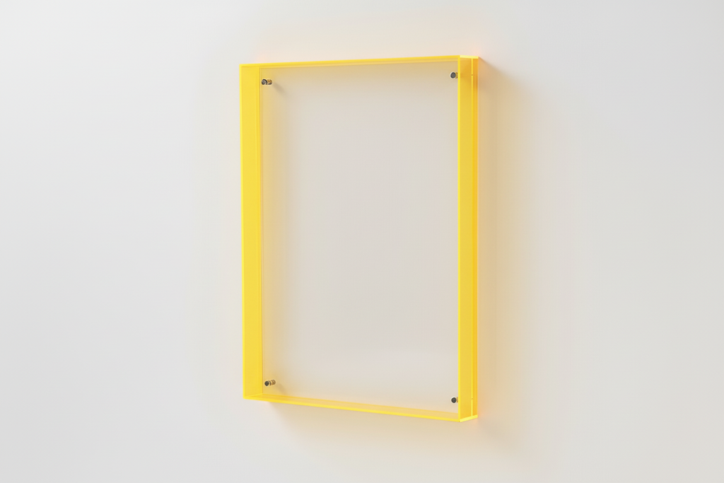 Yellow Acrylic Frame - Zoomed