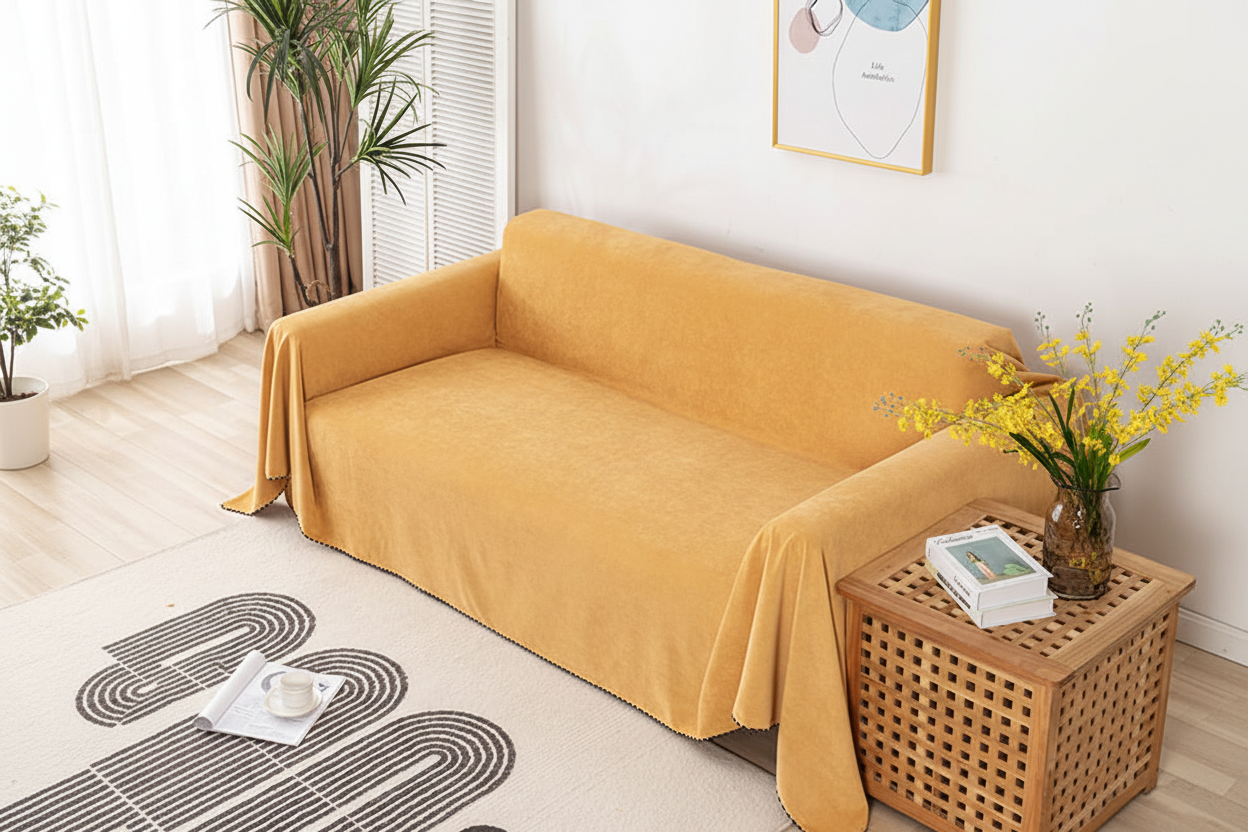 Yellow Sofa Scandinavian
